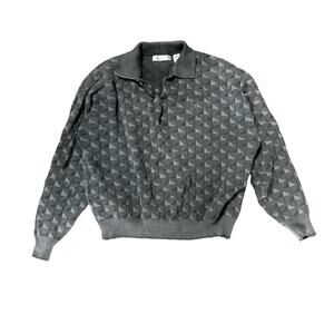 Cypress Links Gray Pattern Pullover
